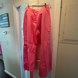 Zara pink parachute pants